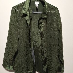 Delicates Olive Green Textured Blazer